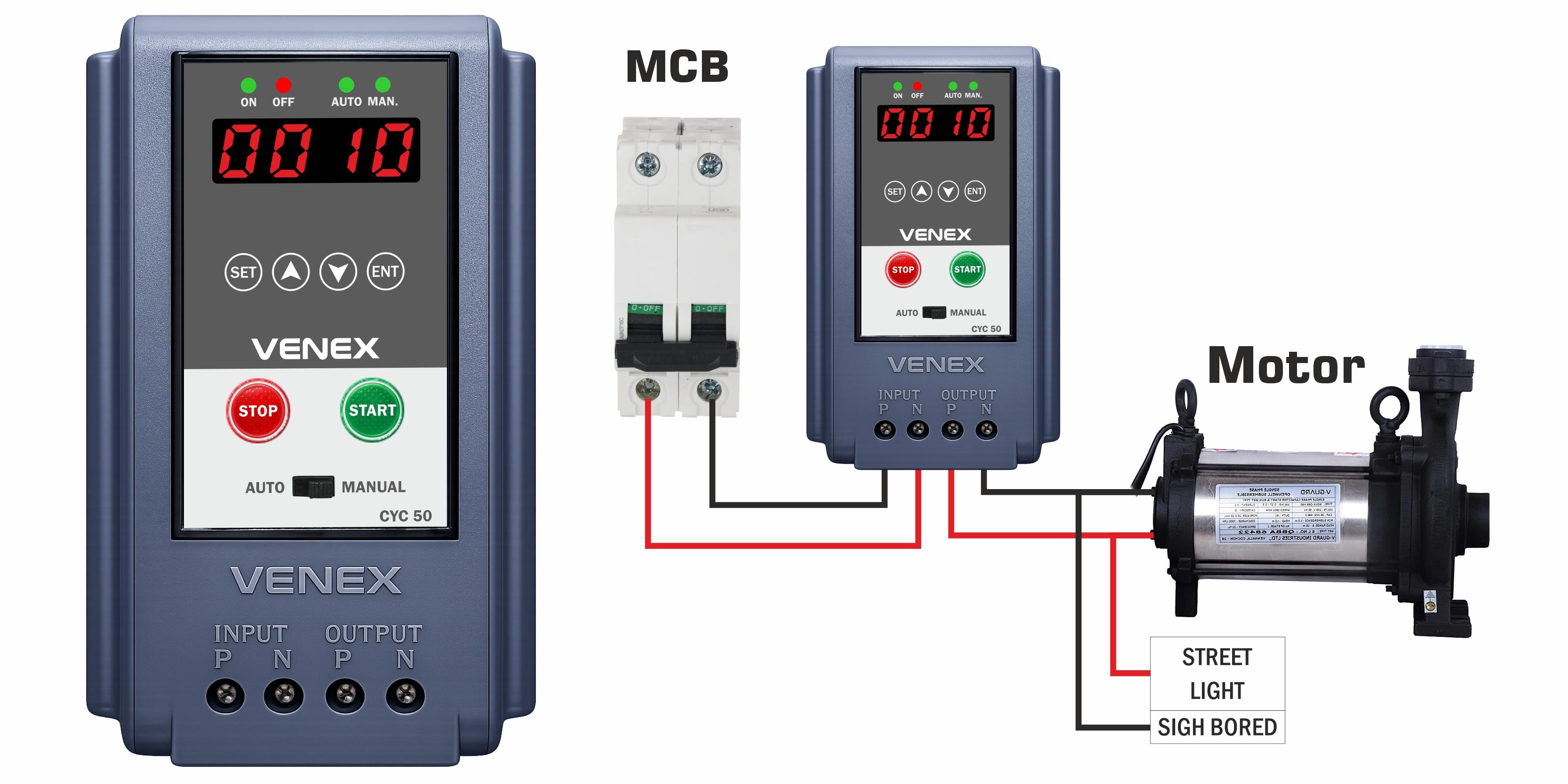 Single Phase Starter + Timer