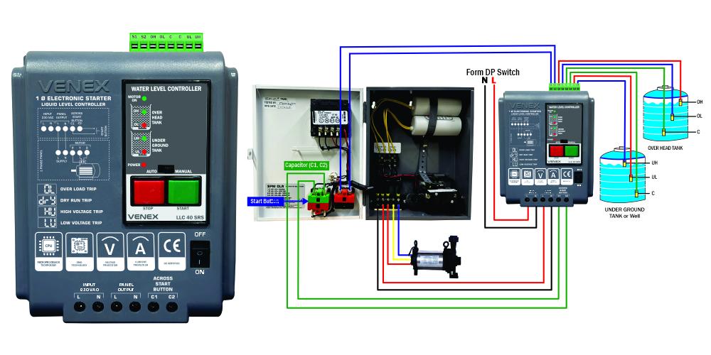 Single Phase Panel Water Level Controller